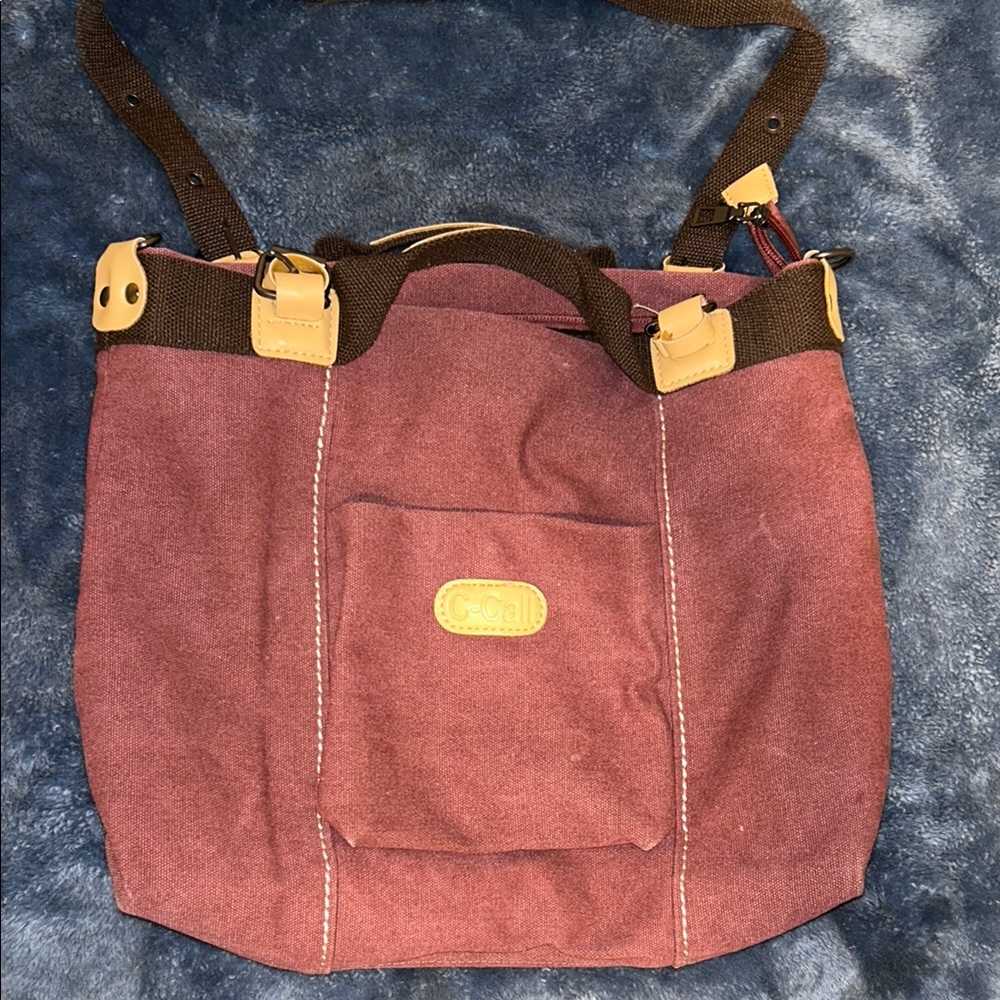 Casual Pink Canvas Tote Bag